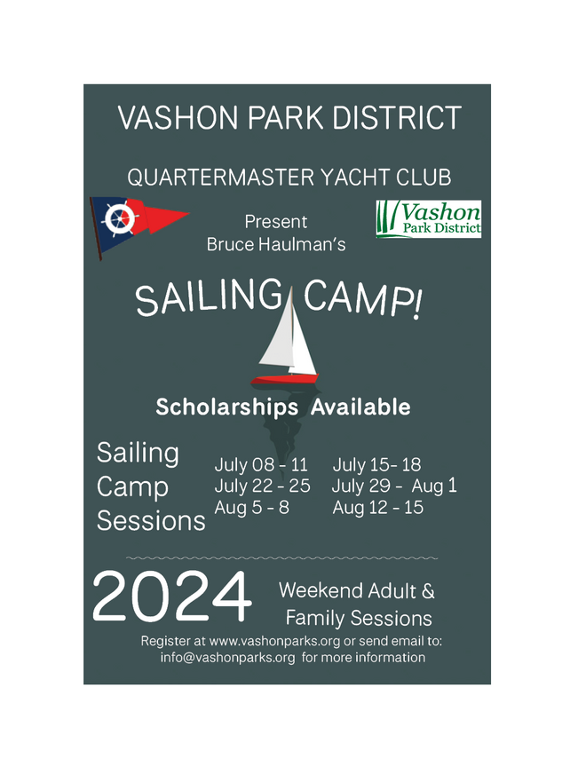 Bruce Haulman Junior Sailing Program Vashon Park District Vashon, WA